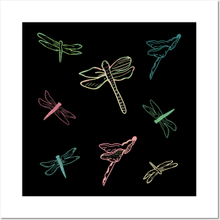 Butterfly and dragonfly Posters and Art